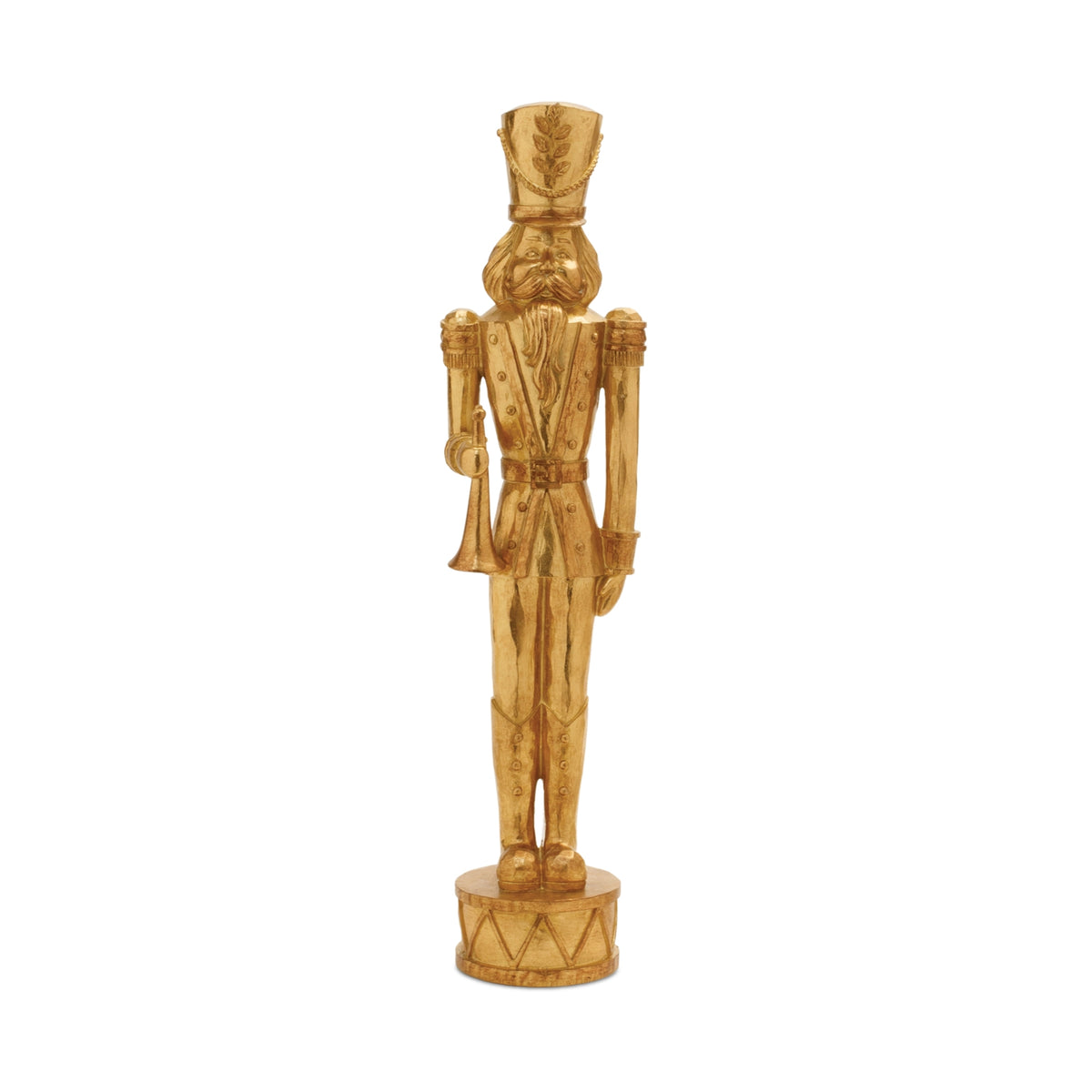 Gold Christmas Nutcracker Statues – Set of 2 – Melrose manufacturer image 3