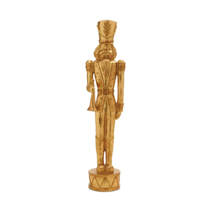 Gold Christmas Nutcracker Statues – Set of 2 – Melrose manufacturer image 3