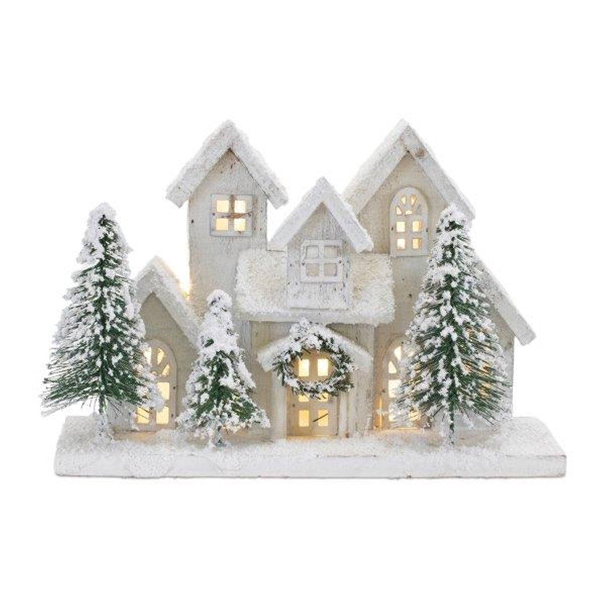 12.5 in LED Flocked Christmas Village Display – manufacturer product photo