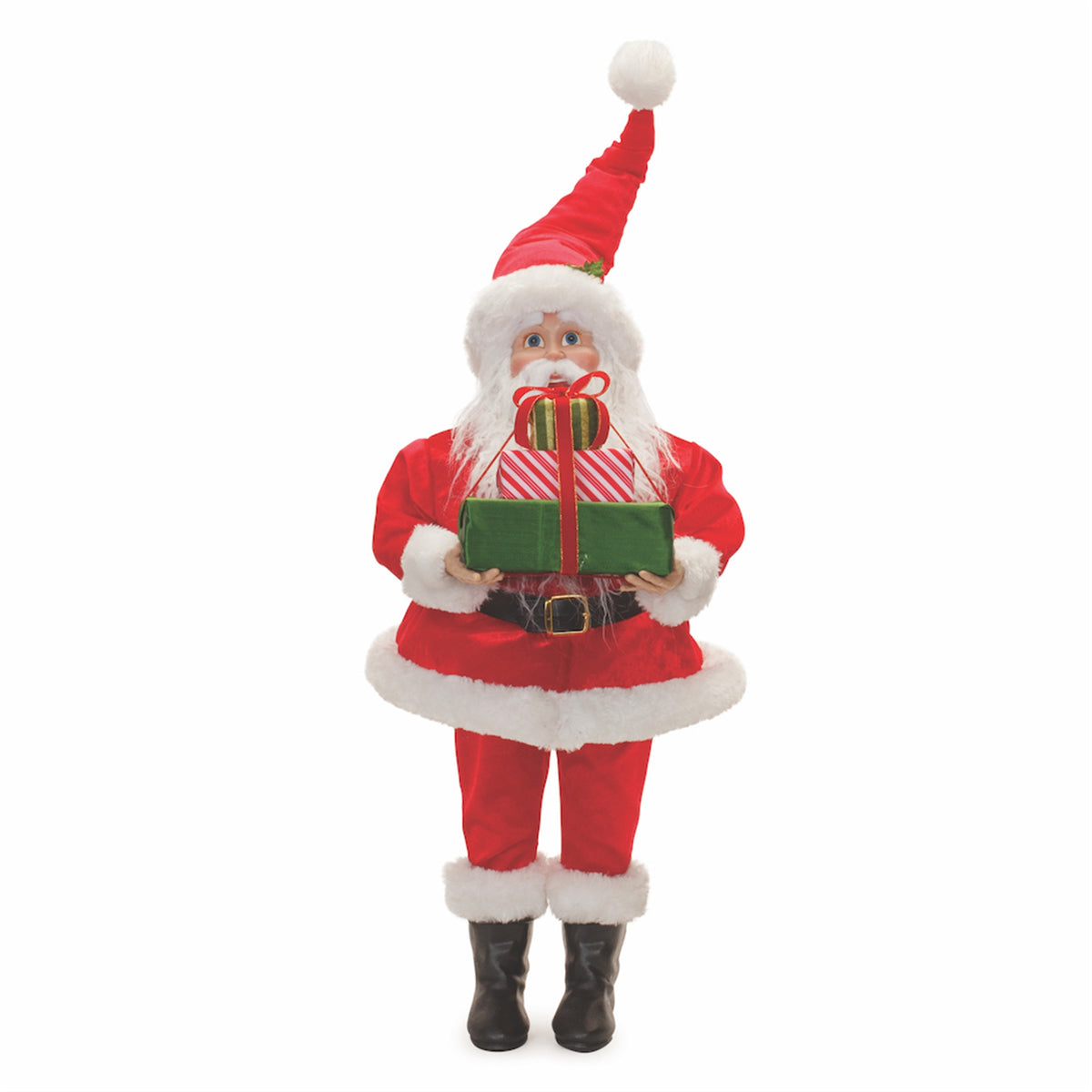 Plush Traditional Santa with Presents - Melrose International manufacturer product photo
