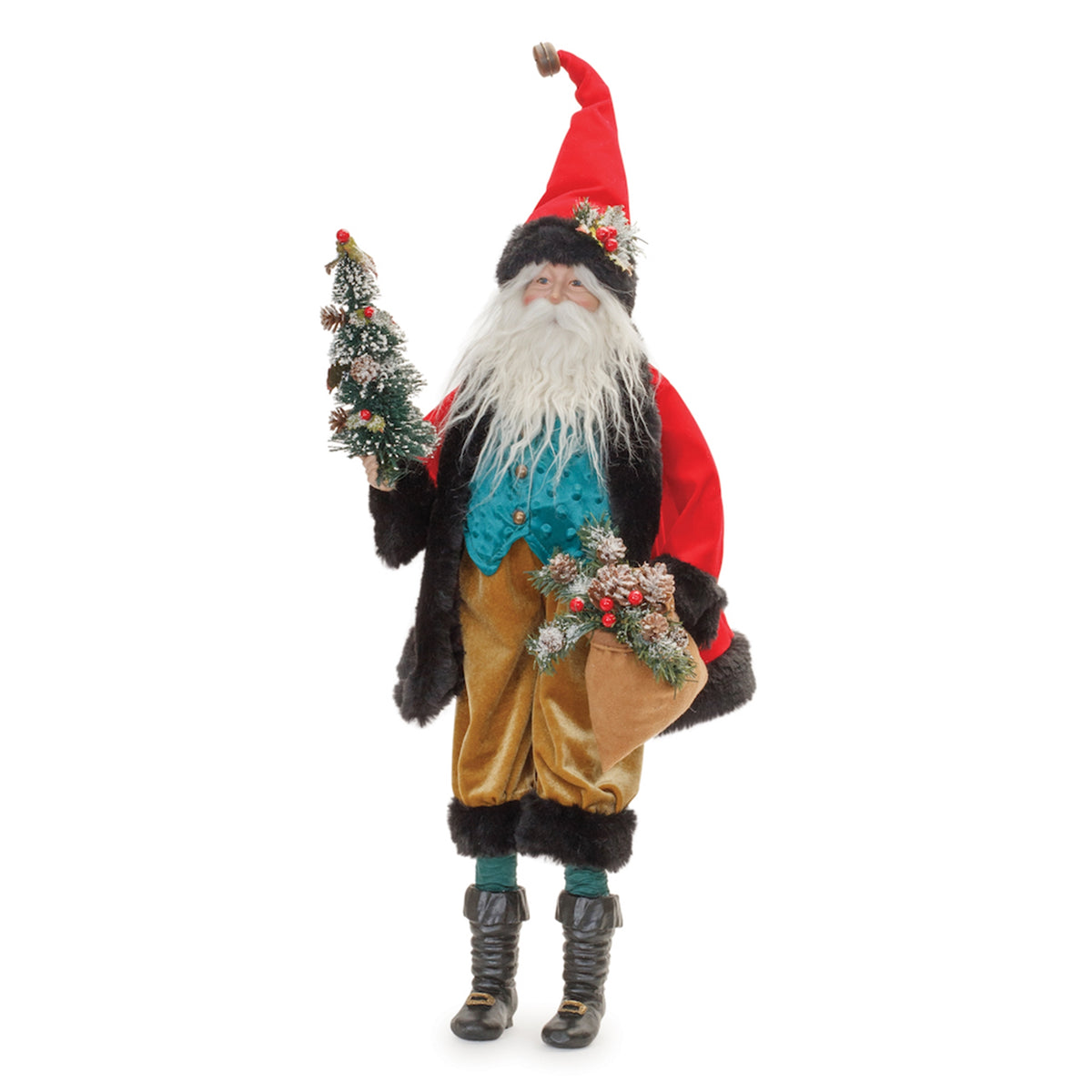 Vintage Santa with Tree, 26.5 in - Melrose International manufacturer product photo