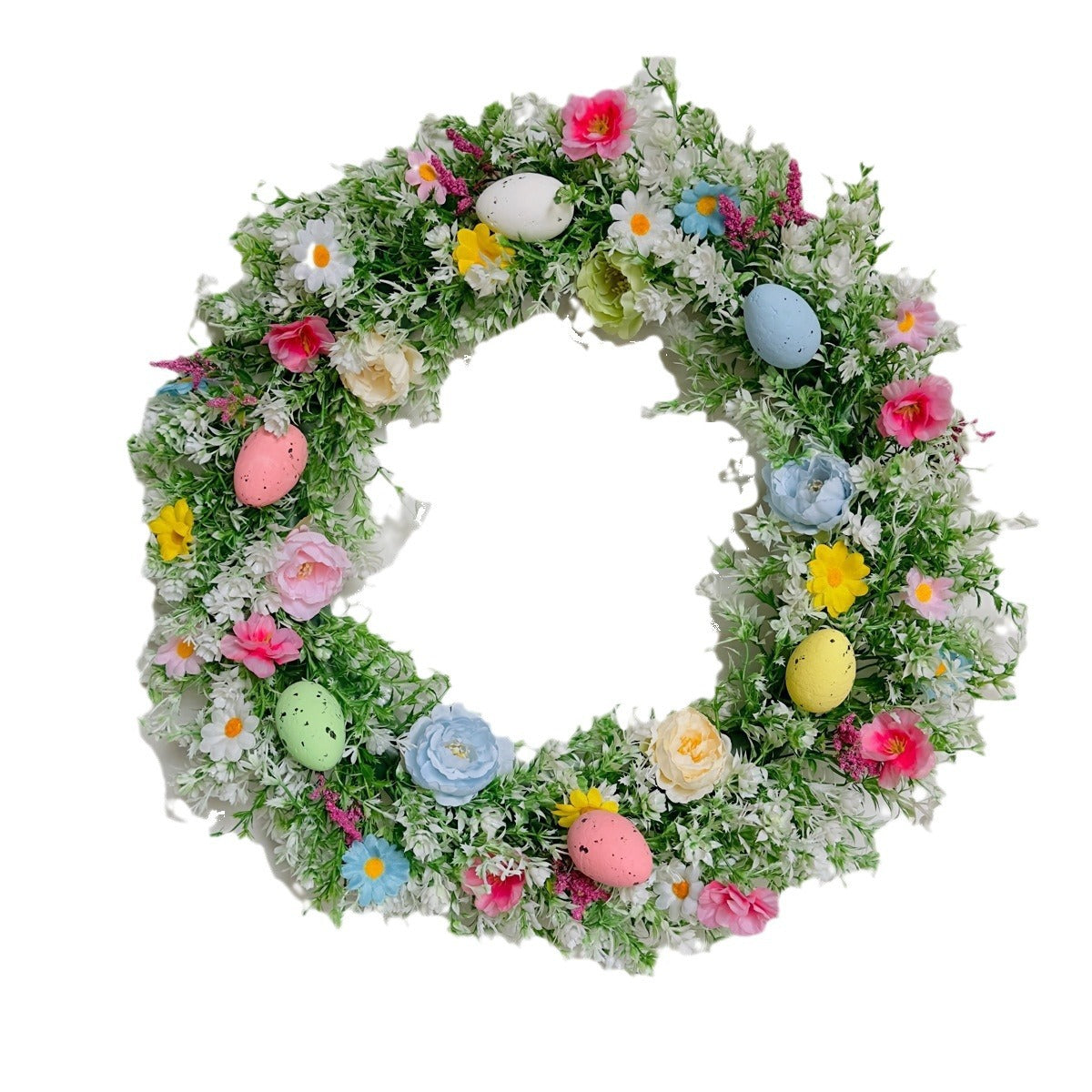 Easter Blooming Floral & Egg Wreath – 3 Sizes