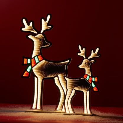 33 in Lighted Deer with Scarf Ekkolight – manufacturer photo 2