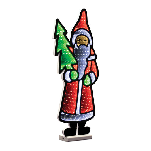 23.5-Inch Santa with Tree Ekkolight Christmas Decoration — manufacturer product photo