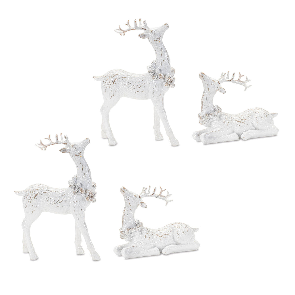 Deer Figurines, Set of 4 - Melrose International manufacturer photo 5
