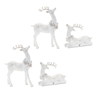 Deer Figurines, Set of 4 - Melrose International manufacturer photo 5