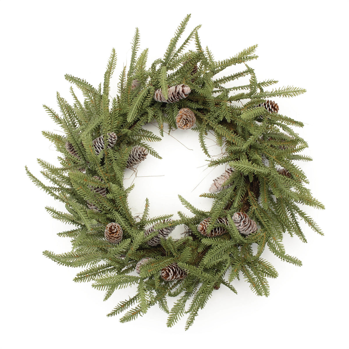 24-Inch Pine & Pinecone Christmas Wreath — Melrose International product photo