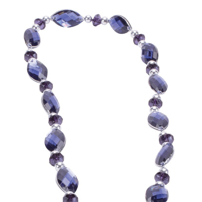 Blue & Silver Jewel Bead Christmas Garland – Set of 2 – manufacturer product view 2