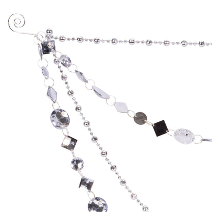 Jewel Bead & Chain Link Christmas Garland – Set of 2 – manufacturer product view 2