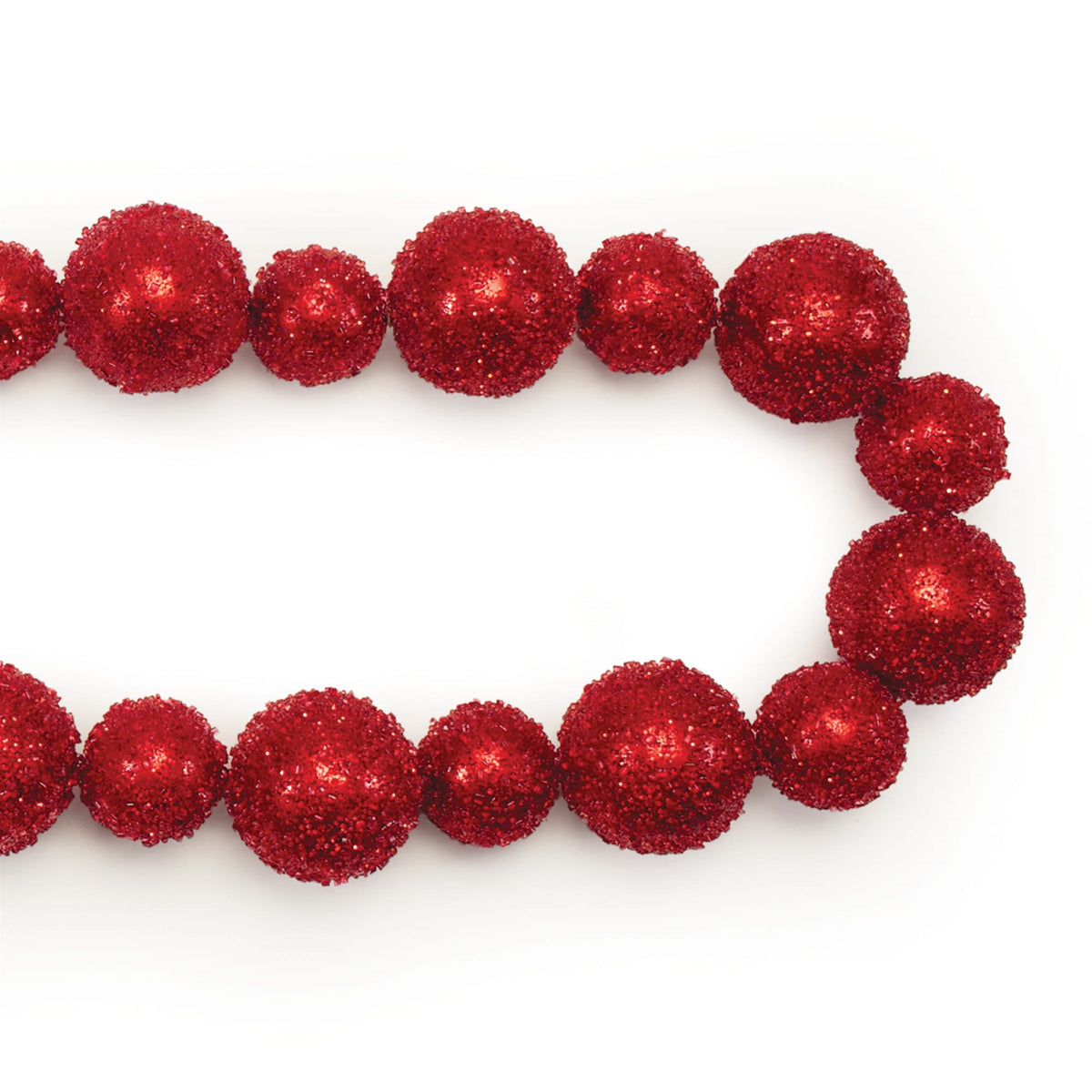Beaded Ball Ornament String Garland – Set of 2 — Melrose International product photo 2