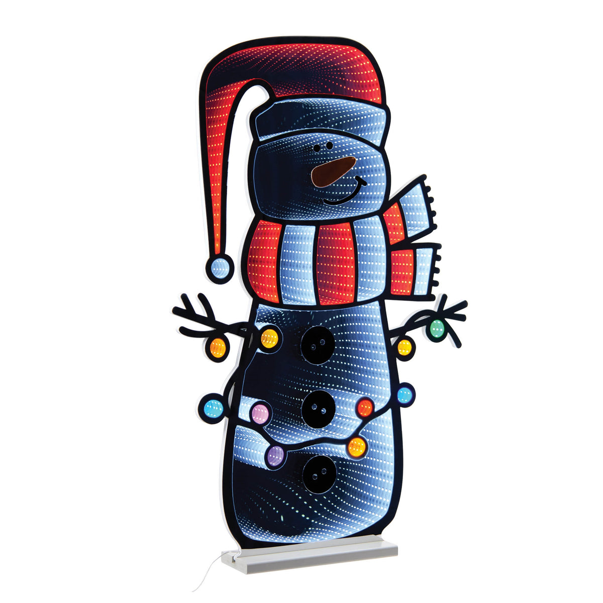 35-Inch Lighted Snowman Ekkolight Christmas Decoration — manufacturer product photo