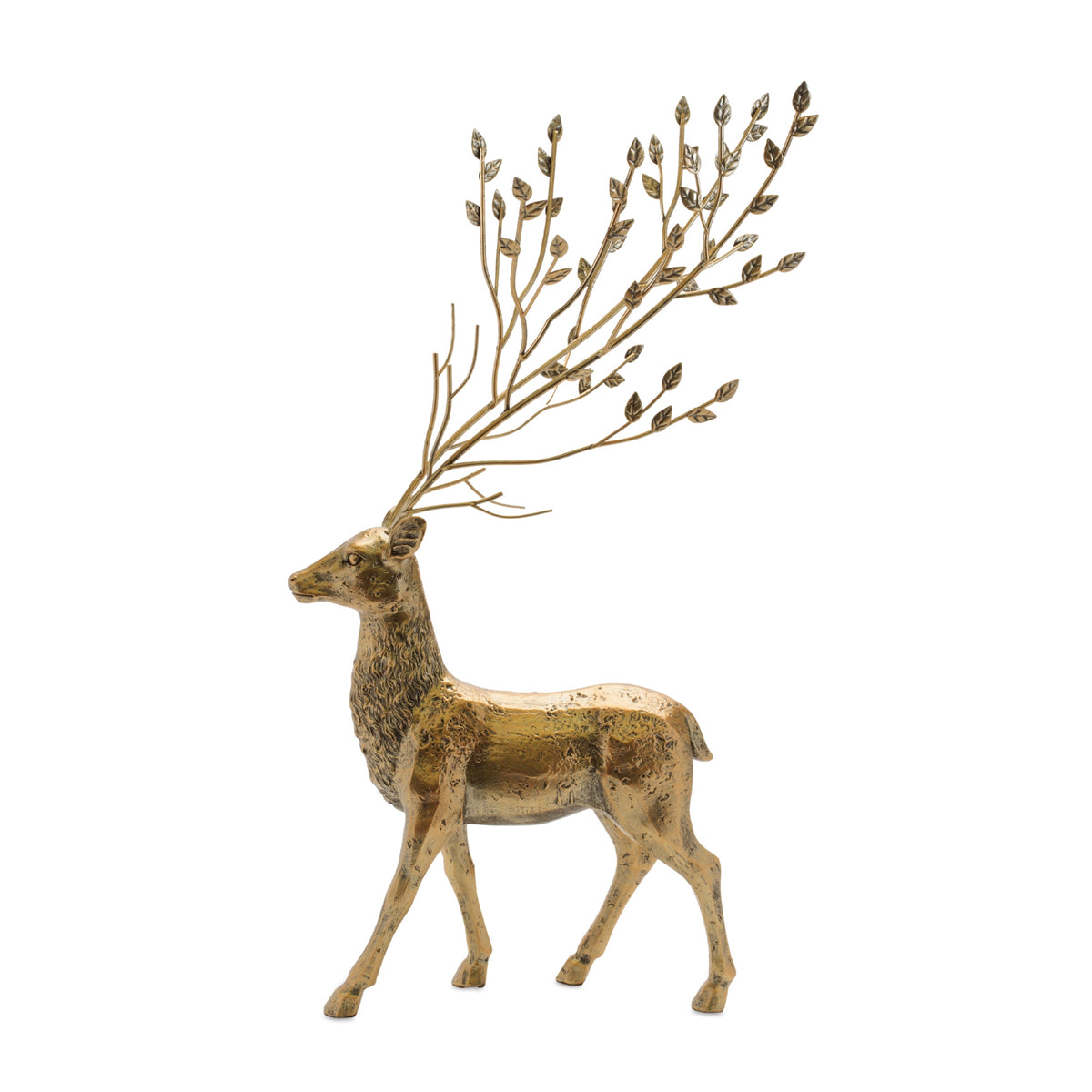 Distressed Deer with Metal Tree Antlers (Set of 2) — manufacturer image 3
