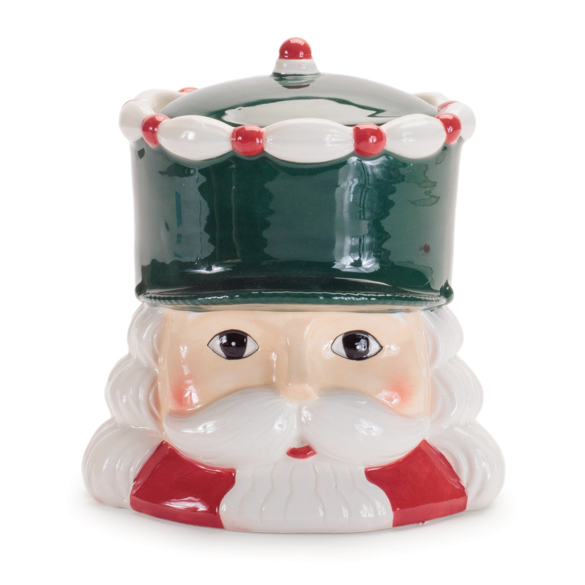 Ceramic Christmas Nutcracker Canisters – Set of 2 – Melrose manufacturer image 4