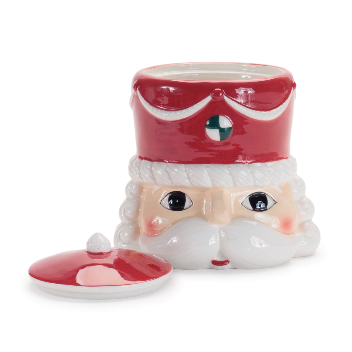 Ceramic Christmas Nutcracker Canisters – Set of 2 – Melrose manufacturer image 5