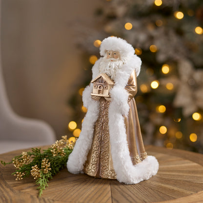 Santa with House, Set of 2 - Melrose International manufacturer photo 2