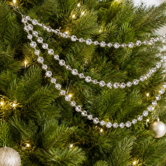 Triple-Strand Bead Garland Ornaments – Set of 2 — Melrose International product photo 2