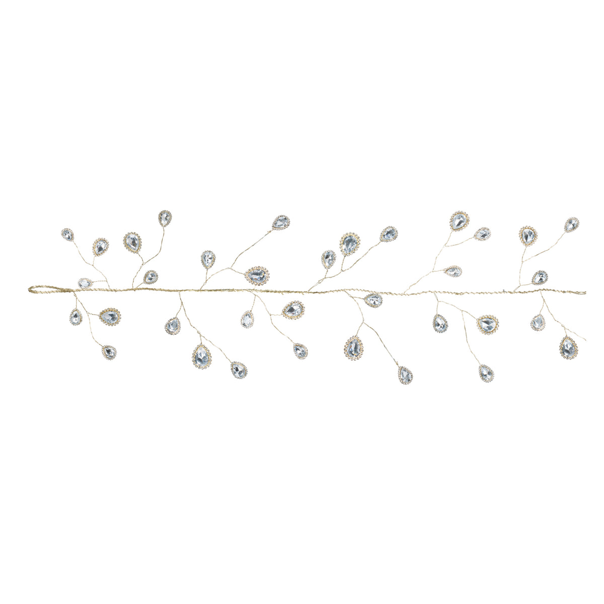 Teardrop Jewel Christmas Garland – Set of 2 – manufacturer main product photo