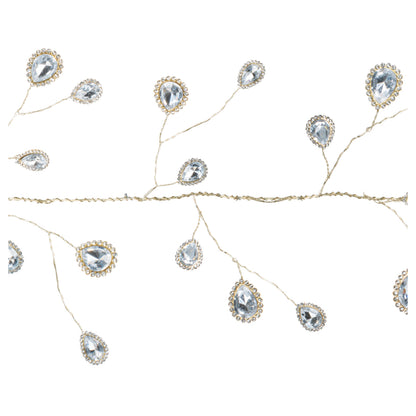 Teardrop Jewel Christmas Garland – Set of 2 – manufacturer product view 3