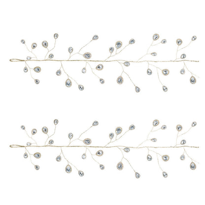 Teardrop Jewel Christmas Garland – Set of 2 – manufacturer product view 4