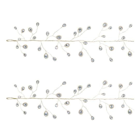 Teardrop Jewel Christmas Garland – Set of 2 – manufacturer product view 4