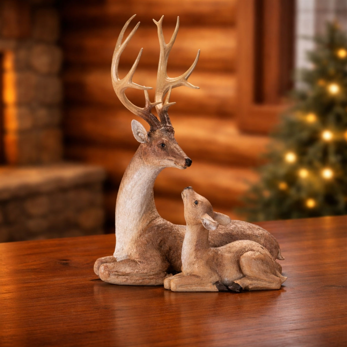 Deer with Fawn, 21.25 in - Melrose International manufacturer photo 2