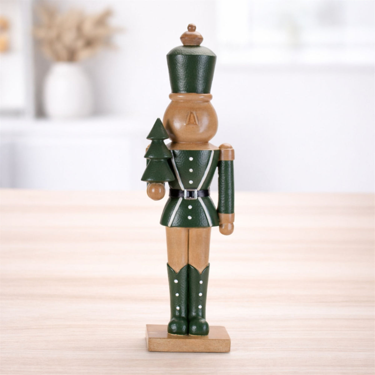 14-Inch Green Christmas Nutcracker Soldier Figurines – Set of 2 – Melrose manufacturer image 2
