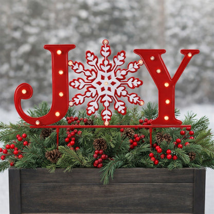 LED JOY Snowflake Planter Stake — manufacturer image 3