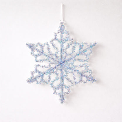 LED Hanging Tinsel Snowflake 31.5"H — manufacturer image 3