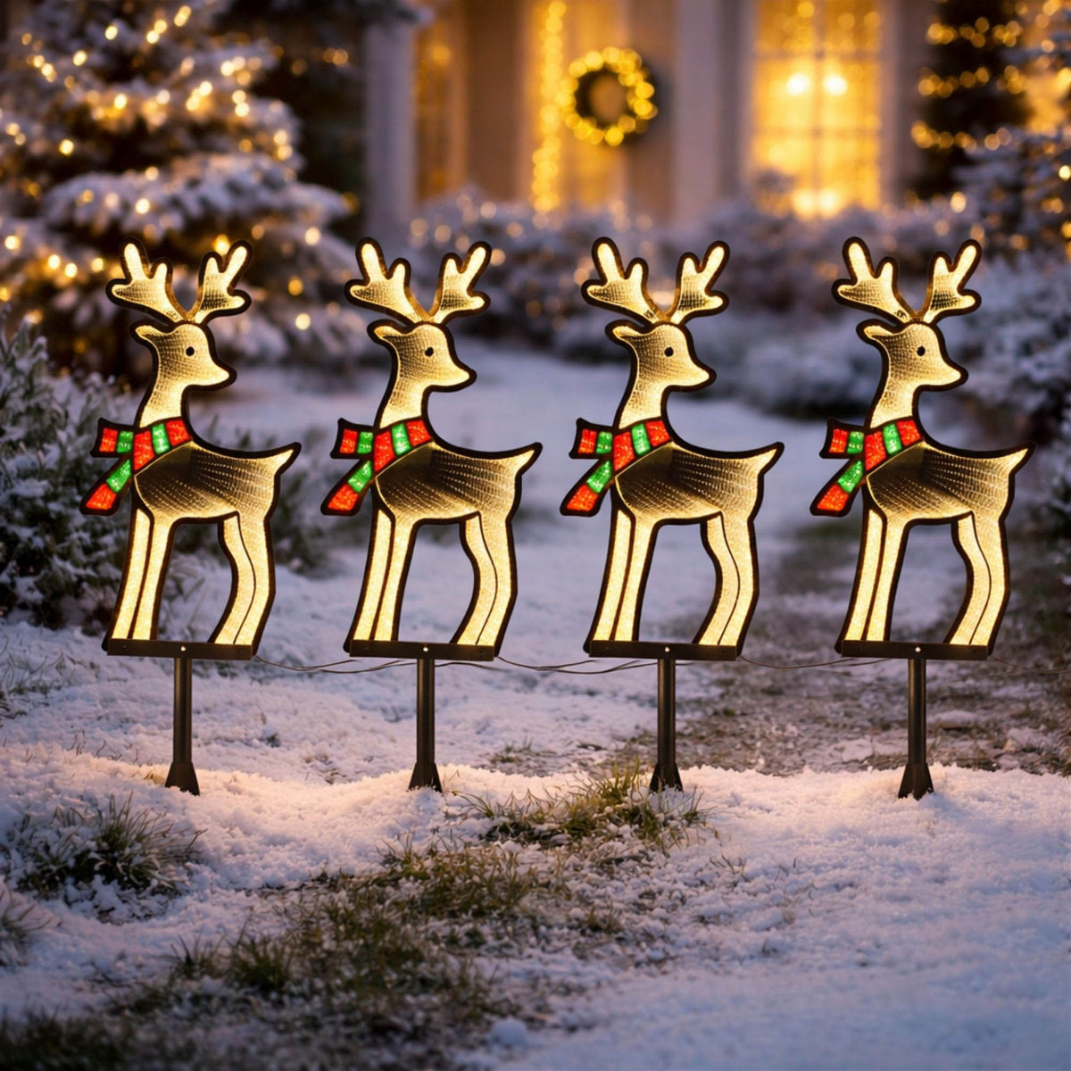 Reindeer Ekkolight Christmas Pathway Stakes – Set of 4 — additional manufacturer photo 2
