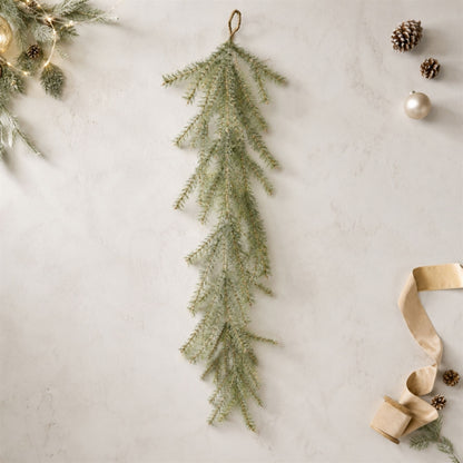 48-Inch Glitter Pine Hanging Christmas Garland – manufacturer product view 2