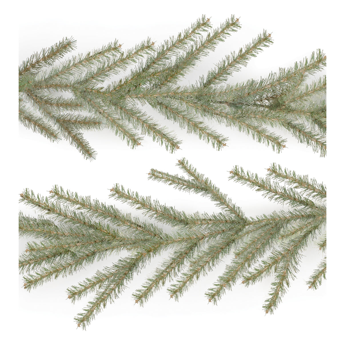 6 Ft Glittered Pine Christmas Garland – manufacturer product view 3