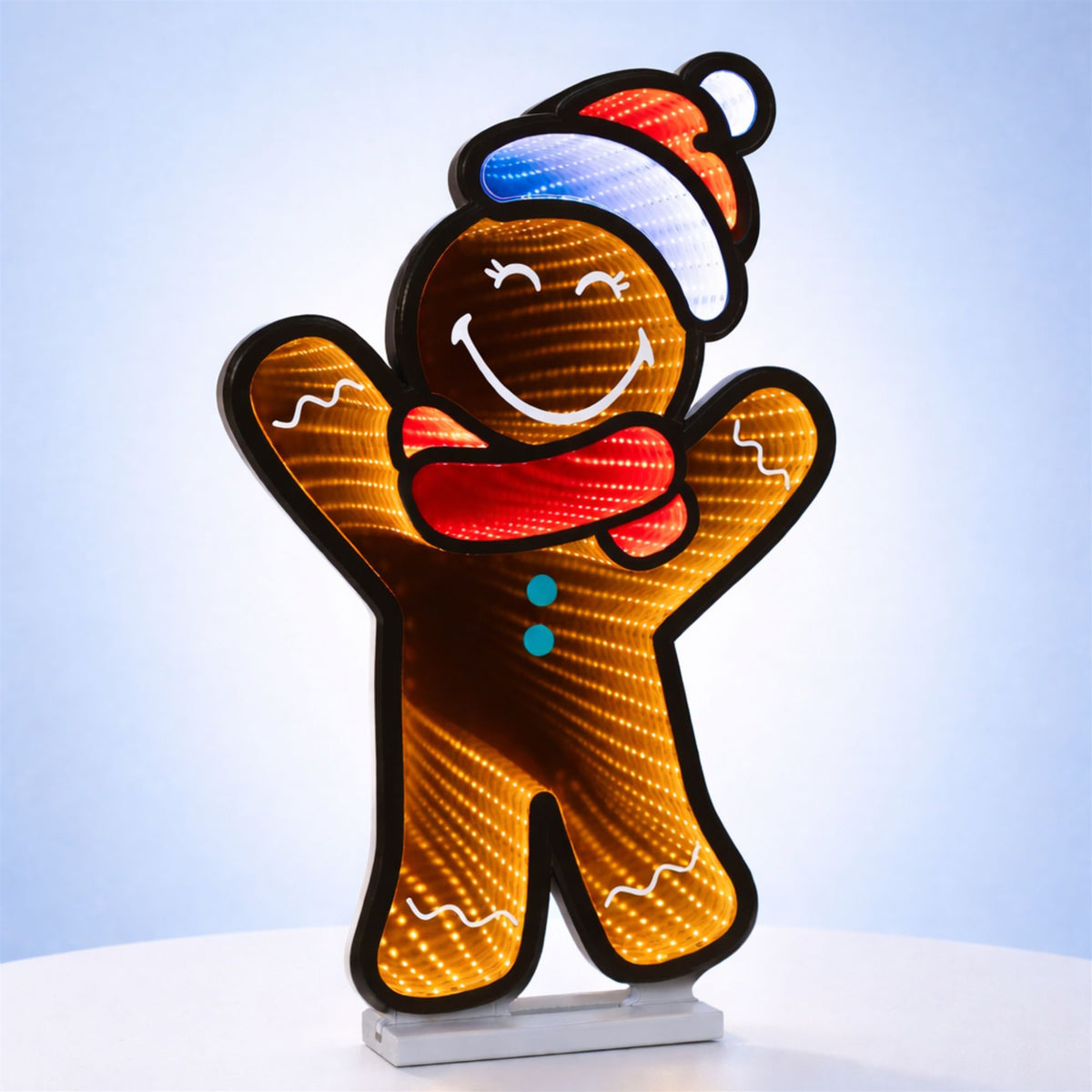 24-Inch SmileyWorld Gingerbread Man Lighted Christmas Decoration – Ekkolight – Melrose manufacturer image 2