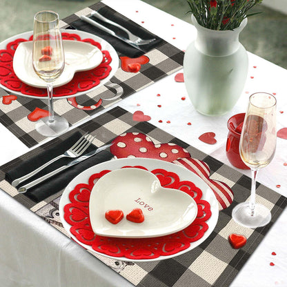 Set of 4 Valentines Day Placemats