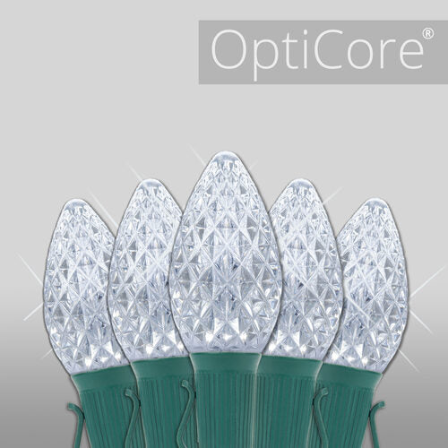 C7 Twinkle OptiCore Commercial LED Christmas Lights – 25, 50 or 100 Ft