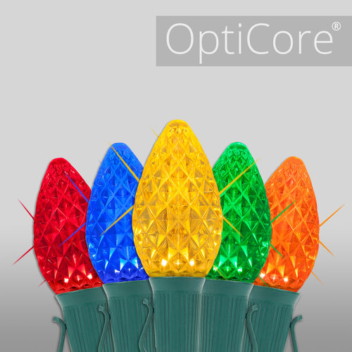 C7 Twinkle OptiCore Commercial LED Christmas Lights – 25, 50 or 100 Ft