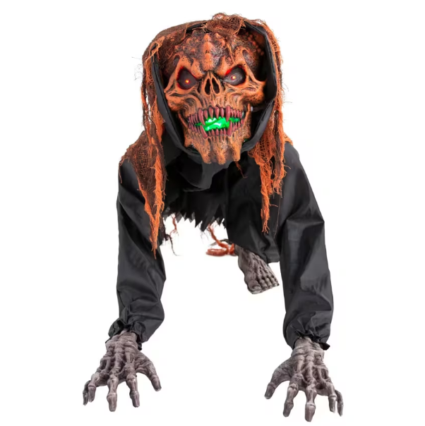 Crouching Monster Animated Halloween Prop