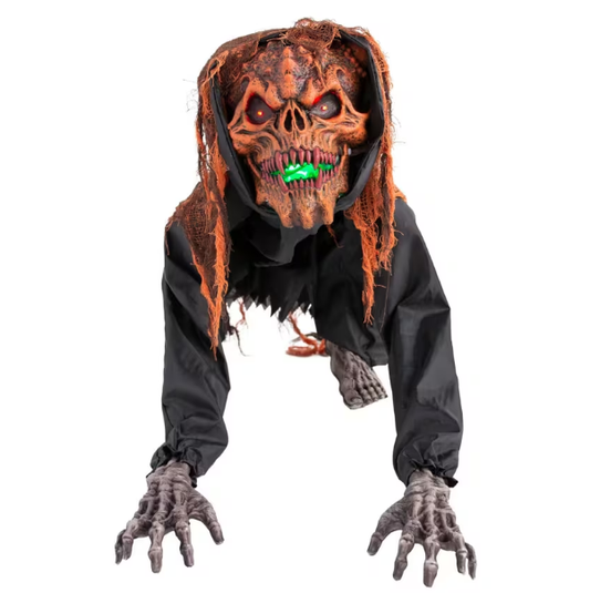 Crouching Monster Animated Halloween Prop