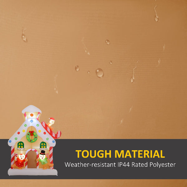 7 Ft Inflatable Gingerbread House Christmas Yard Decoration – additional product view 5