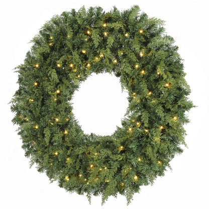 48 Inch Pre-Lit Cedar Christmas Wreath – product image