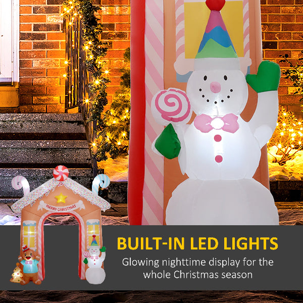 10 Ft Inflatable Gingerbread Candy House Archway – additional product view 4