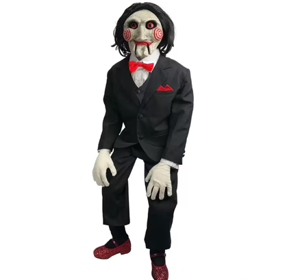 42" Saw™ Deluxe Billy the Puppet Prop with Motion & Sound - Holiday Spirit Shop