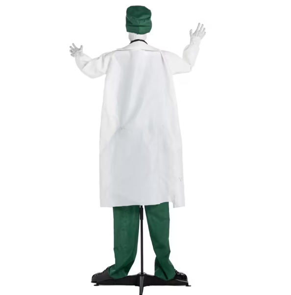 Halloween 2026 - 5 Ft. 10" Animated Standing Talking Doctor Halloween Decoration