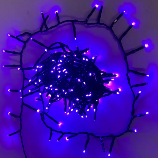 200 purple led twinkle light string Halloween decoration