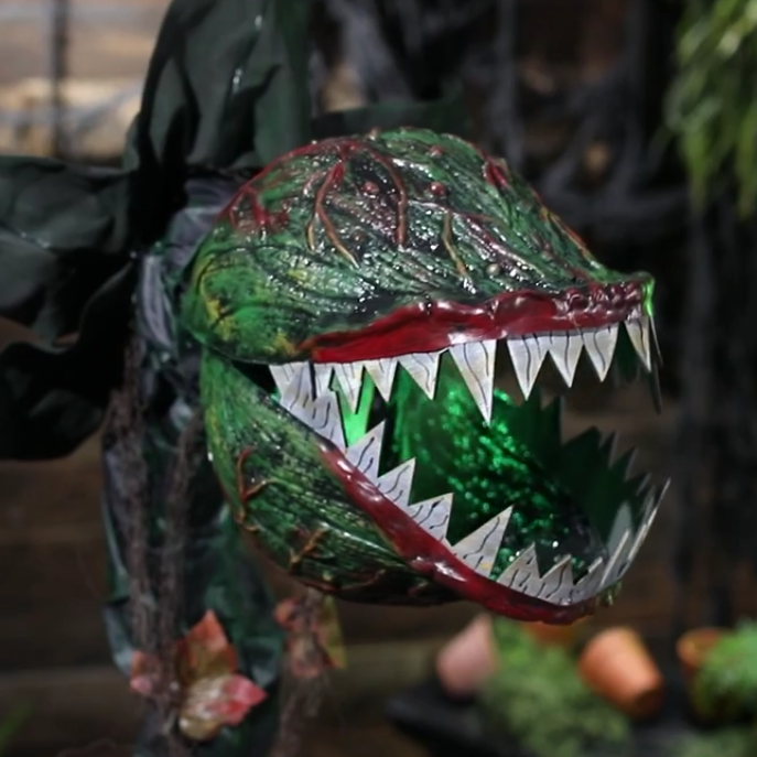 Halloween 2026 - 6 Ft Talking Carnivorous Plant  Animated Prop Decor Little Shop of Horrors