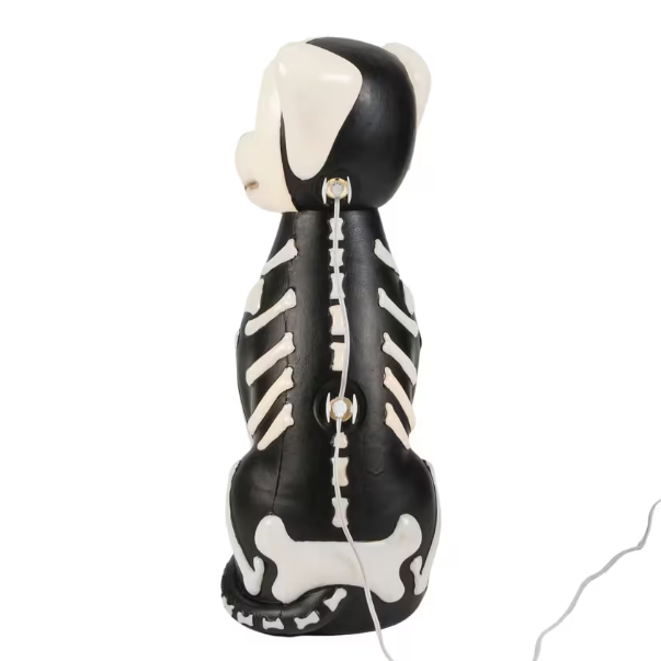 24" Light-Up Skeleton Dog Blow Mold