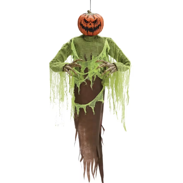 5 Ft Hanging Pumpkin Halloween Decoration
