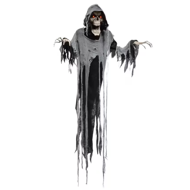 6 Ft Hanging Reaper Animated Halloween Decor