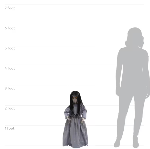 32" Sweet Vengeance Doll Animated Halloween Prop