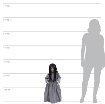 32" Sweet Vengeance Doll Animated Halloween Prop