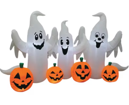 6 ft ghosts and pumpkins inflatable outdoor Halloween decoration